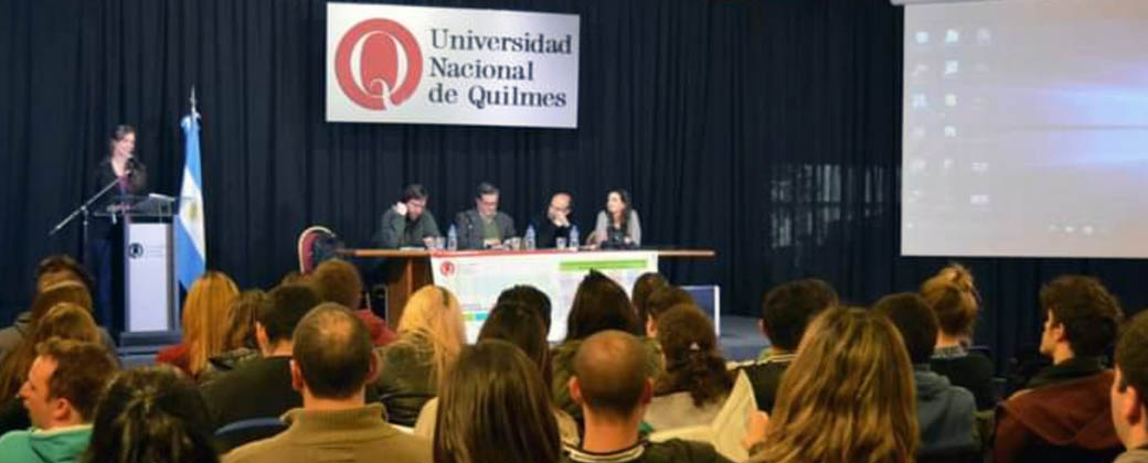 Históricamente, el lugar de encuentro de las Jornadas es el auditorio Nicolás Casullo de la UNQ. Créditos: Universidad Nacional de Quilmes
