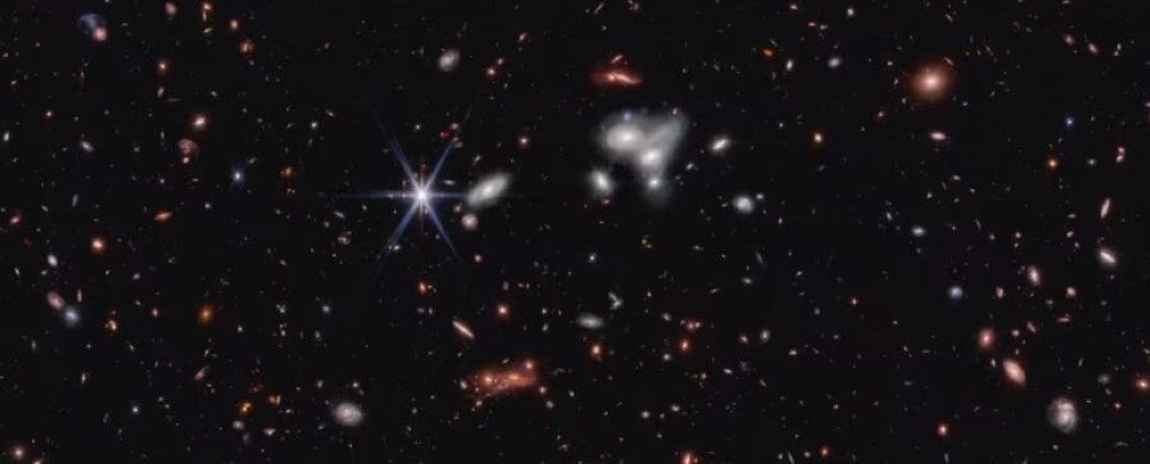 Una de las imágenes tomadas por el telescopio espacial James Webb. Créditos: NASA.