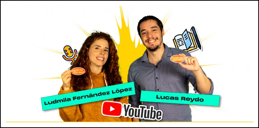 Ludmila Fernández López y Lucas Reydo, actores y coguionistas de la serie. 