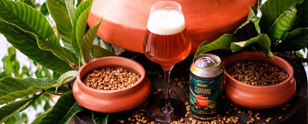 La cerveza Guarani representa de forma actual y contemporánea aquellos fermentos de la civilización guaraní entre los siglos XV y XVI. Créditos: Baum.