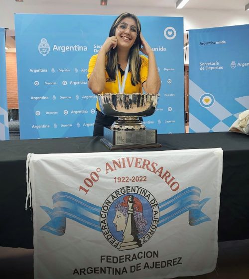 Campos se consagró campeona argentina en 2023. Créditos: María José Campos.
