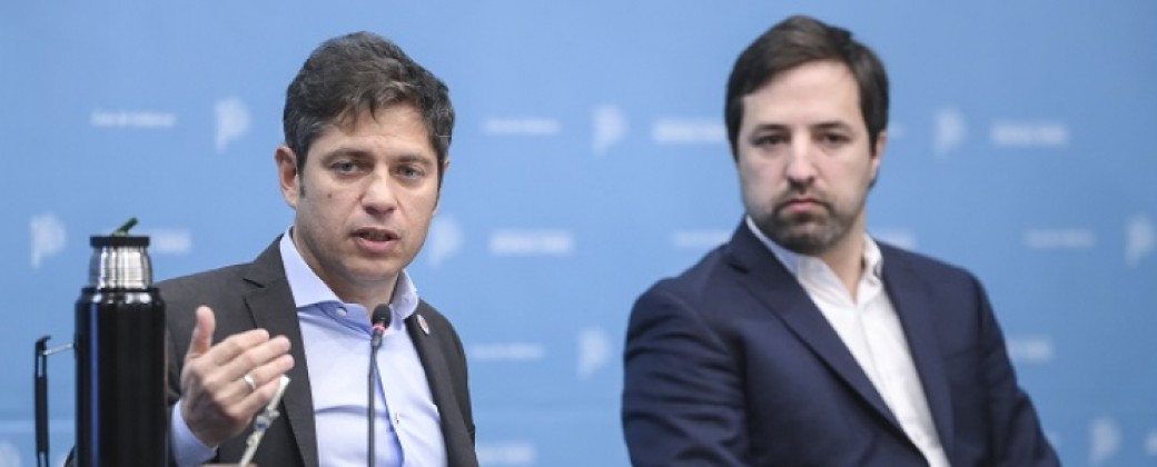 Axell Kicillof y Nicolás Kreplak. Créditos: Gobierno de la provincia de Buenos Aires.