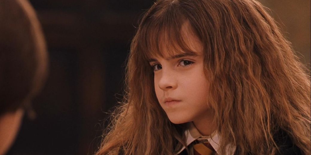 Emma Watson interpreta a Hermione en la saga de películas "Harry Potter". Créditos: Harry Potter y la piedra filosofal.