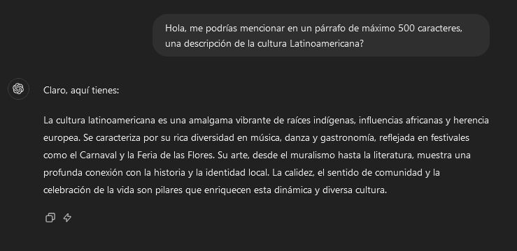 "¿Qué ocurre cuando preguntamos algo atingente a Latinoamérica?", plantean desde Latam GPT en relación a la escasez de información de otros modelos de IA. Créditos: Latam GPT.