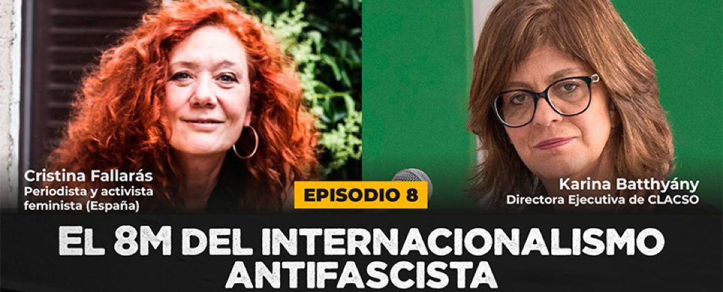 La periodista y activista feminista española Cristina Fallarás conversa junto a Karina Batthyány, directora ejecutiva de Clacso. Créditos: Clacso.