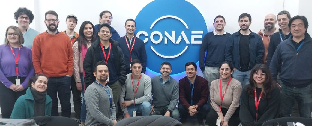 Equipo de la Conae que desarrolló a Atenea. Créditos: Argentina.gob.ar