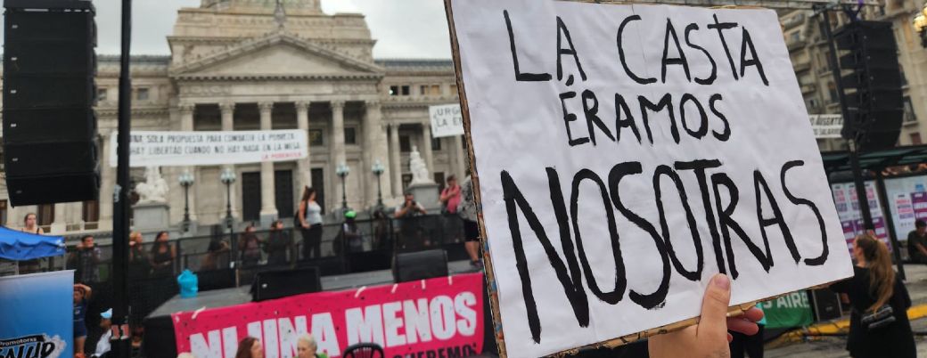 Marcha 8M de 2024. Créditos: Suteba.