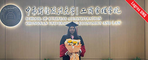 Karen Gómez en la defensa final de su tesis de doctorado. Créditos: Karen Gómez.