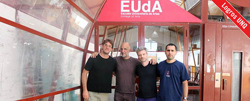 Martín Proscia, Manuel Eguía, Antonio Ortega y Darío Ruiz, integrantes del LAPSo