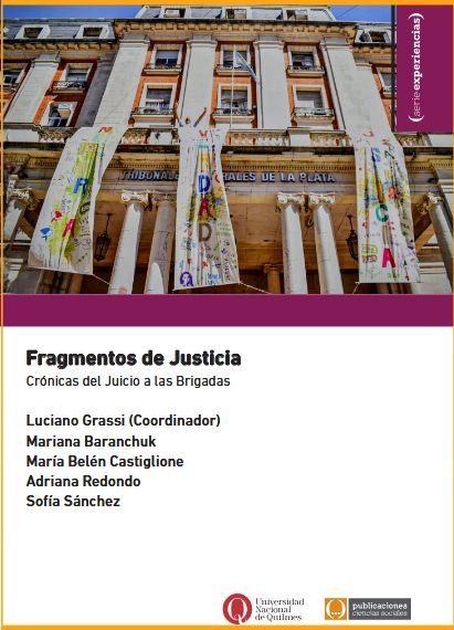 Portada del libro "Fragmentos de justicia". Créditos: UNQ.