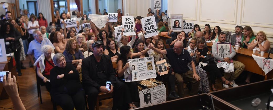 El Juicio de las Brigadas condenó a diez represores por los delitos de lesa humanidad cometidos durante la última dictadura cívico militar en perjuicio de 607 víctimas. Créditos: 0221.