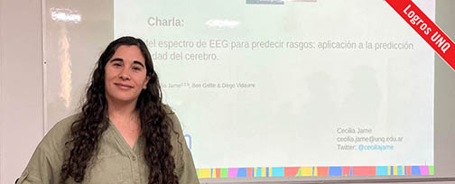 La investigadora Cecilia Jarne del Departamento de Ciencia y Tecnología de la Universidad Nacional de Quilmes