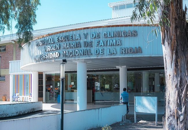 Hospital de Clínicas “Virgen María de Fátima", dependiente de la Universidad Nacional de La Rioja. Créditos: UNLaR.