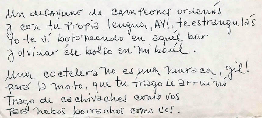 Manuscrito de "Shopping Disco Zen"