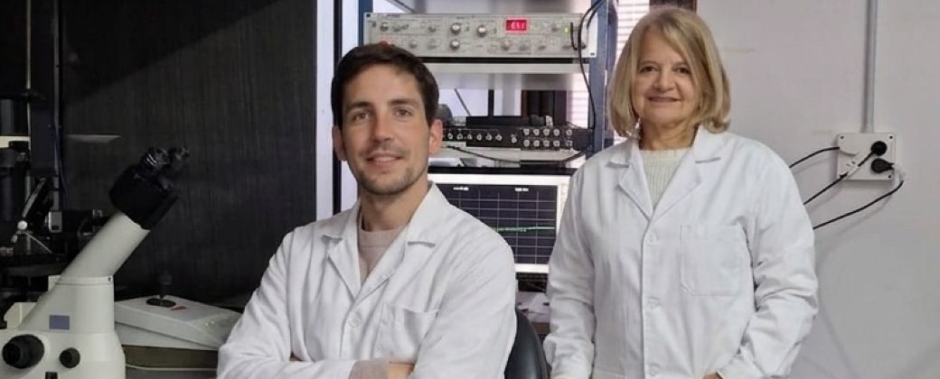 Facundo Chrestia y Cecilia Bouzat. Créditos: Universidad Nacional del Sur.