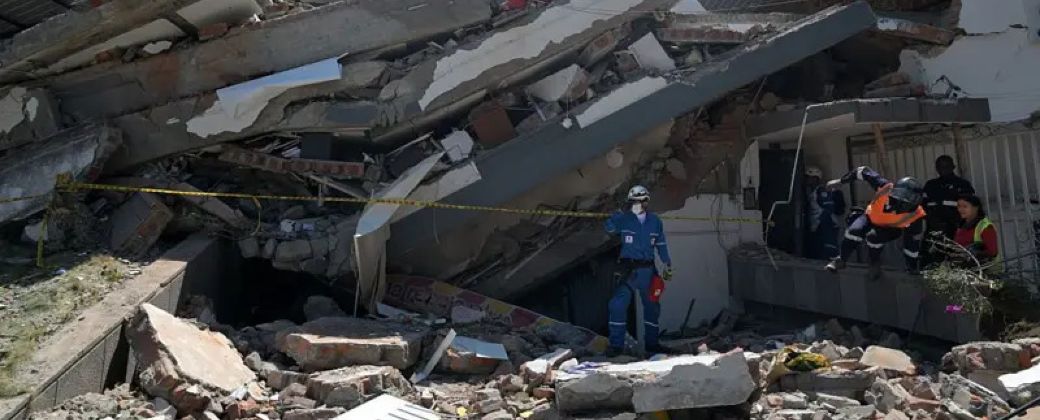 Consecuencias del terremoto en Colombia. Créditos: Getty Images.