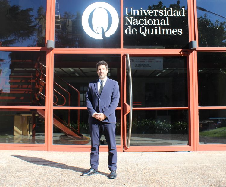 Federico Werkmann. Créditos: Nicolás Retamar / Agencia de Noticias Científicas UNQ.