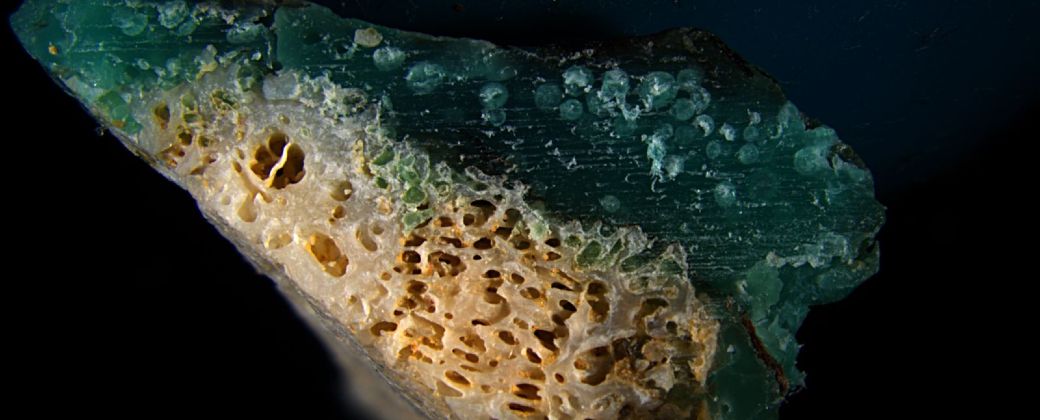 Plasticoral recogido en la playa de Chosu, situada en el Parque Nacional de Yanbaru, en el norte de la isla principal de Okinawa, Japón. Créditos: Ilechukwu.