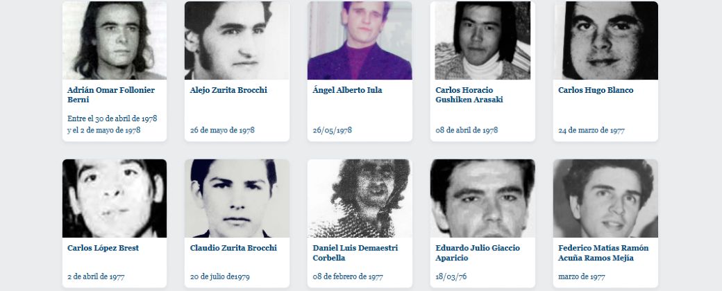 El sitio web permite leer las trayectorias de vida de quienes fueron desaparecidos en estos barrios. Créditos: UNAJ.