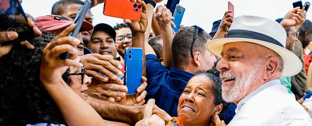 Lula durante la inauguración de un hospital público en Bahía. Créditos: Ricardo Stuckert / PR.