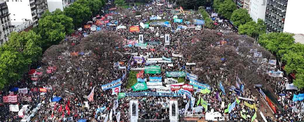 Más de un millón de personas se movilizaron en todo el país. Créditos: Tiempo Argentino.
